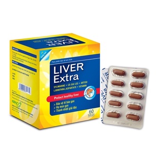 Thải độc gan, bổ gan, làm mát gan, tăng cường chức năng gan Liver Extra - hộp 60 viên