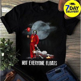 Áo thun in họa tiết phim joker kèm chữ Not Everyone Floats dành cho nam