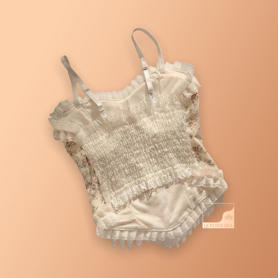 Áo Lót Nữ LA REINA BRA - LRCC032 Bralette Ren Hoa Cúc Ngọc Siêu Sang Chảnh Quyến Rũ