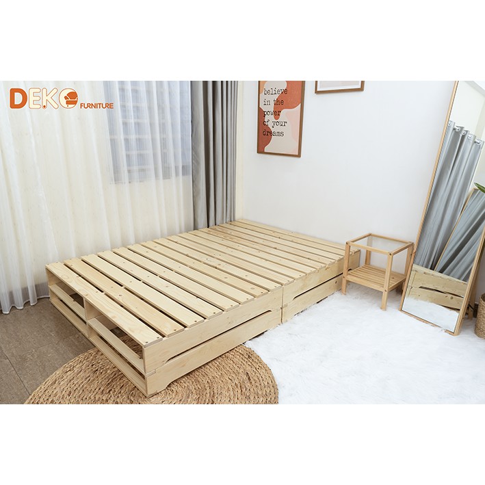 Giường ngủ pallet lắp ráp DEKO C30