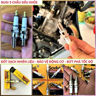 BUGI 3 CHẤU PLATINUM BẠCH KIM XE MÁY SIÊU KHỎE ĐỐT SẠCH NHIÊN LIỆU