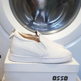 Slipon độn đế 5cm da thật