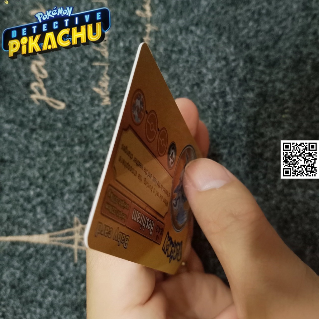 Thẻ Pokemon Mica lá Charizard mặt sau thông tin 1842 1
