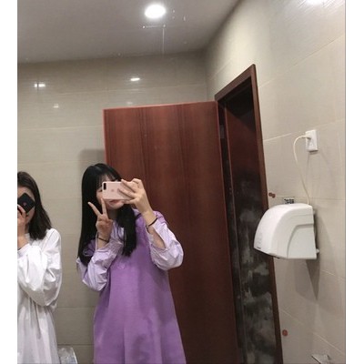 Set tím sơ mi với gile dáng dài cute - có ảnh thật