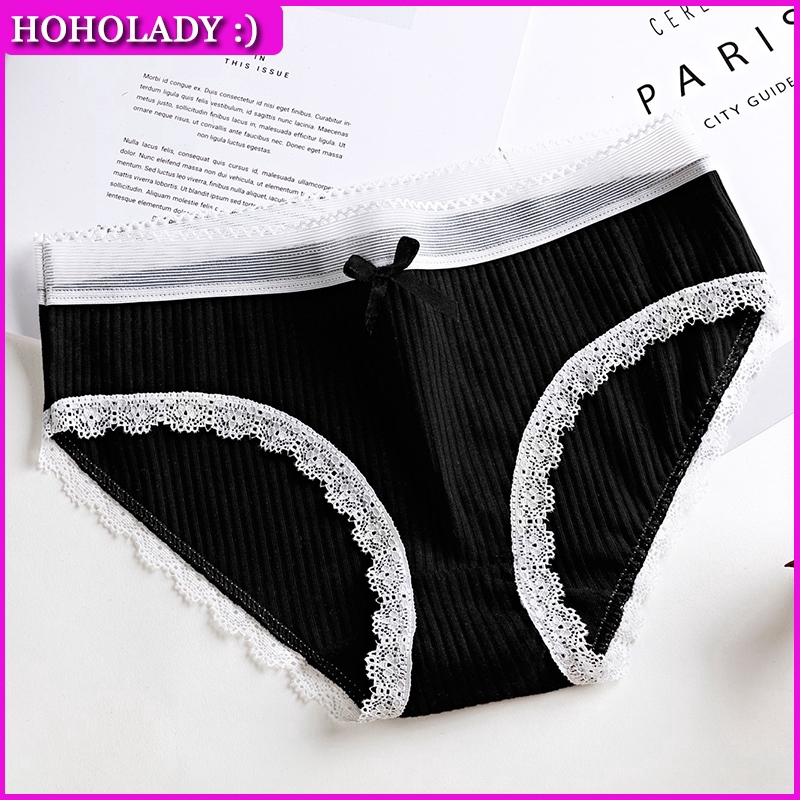 HOHOLADY Quần lót phối ren và nơ xinh xắn cho nữ | BigBuy360 - bigbuy360.vn