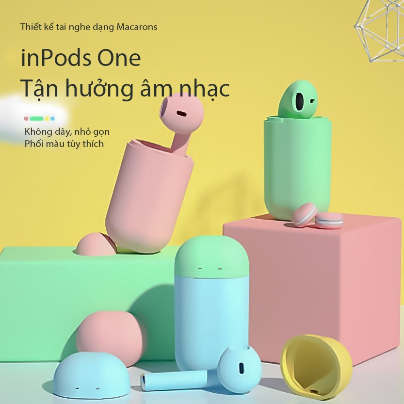 Tai nghe bluetooth Cát Thái inPods ONE nhỏ gọn sang trọng âm thanh HIFI gọi thoại HD thích hợp Android lẫn IOS