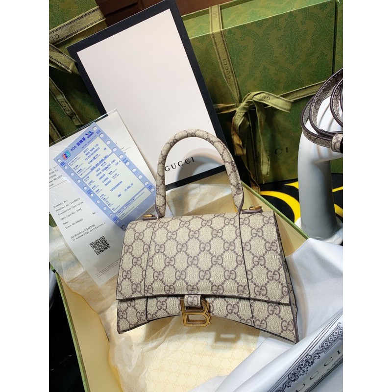 TÚI GC DÁNG BALEN HÀNG XỊN DA BÒ SIZE 23CM