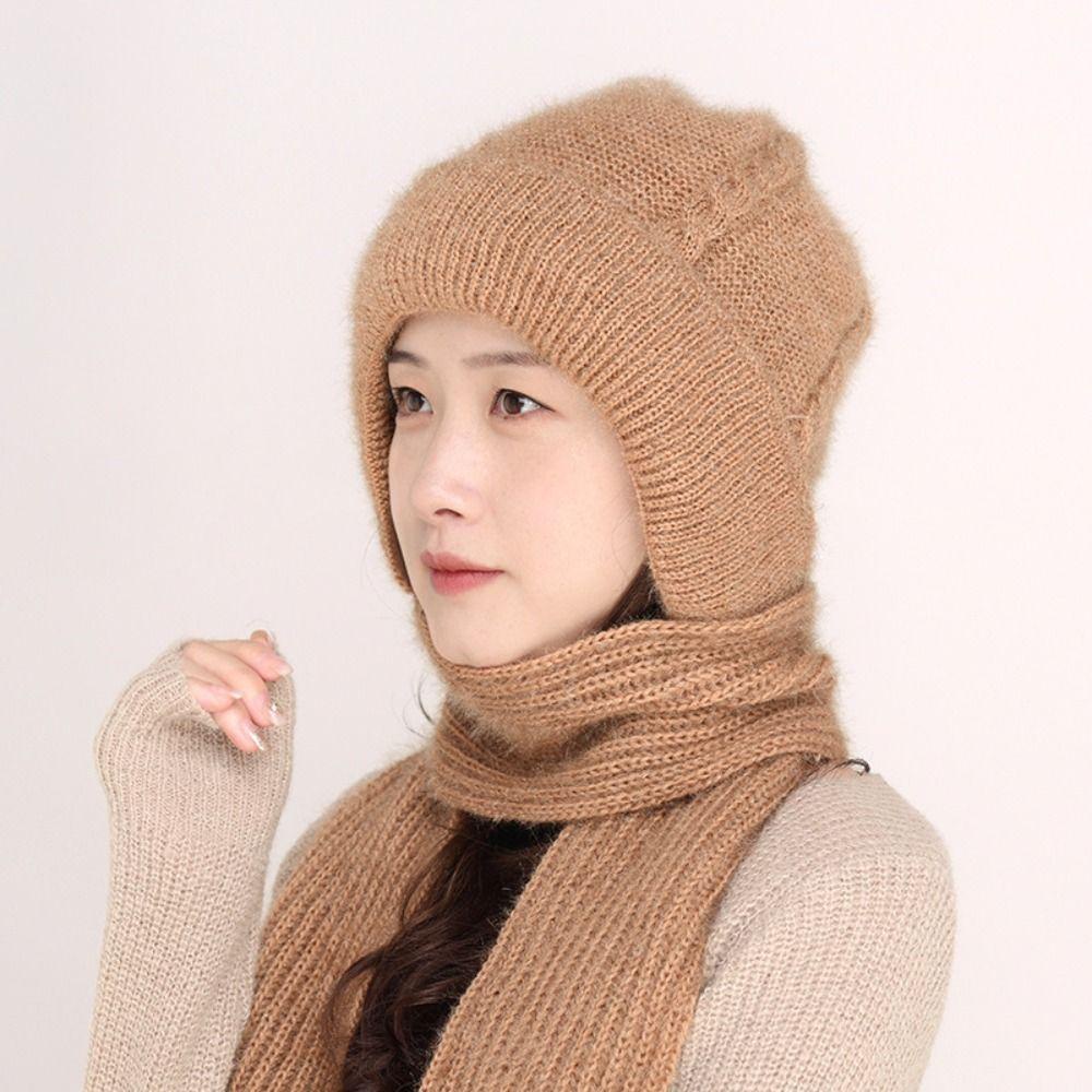 Nón Len Che Tai Giữ Ấm Chống Gió Bảo Vệ Cổ