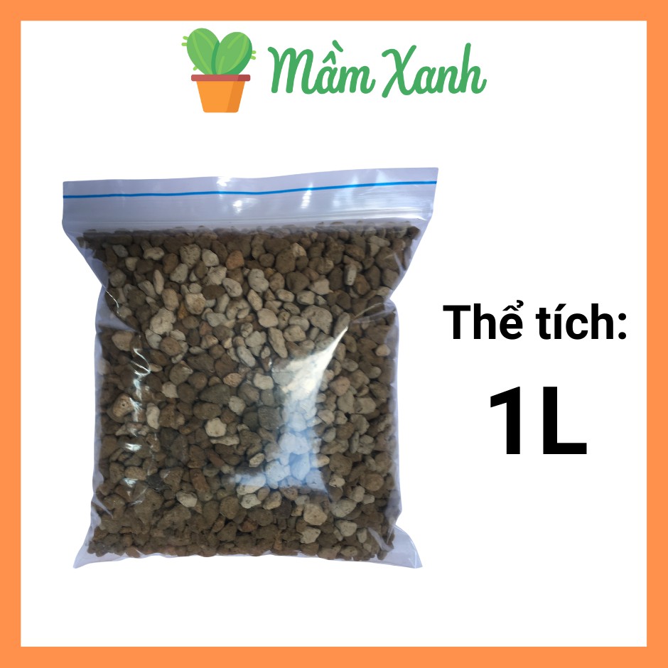 Đá pumice đá bọt núi lửa thoáng, nhẹ, thoát nước tốt 1L