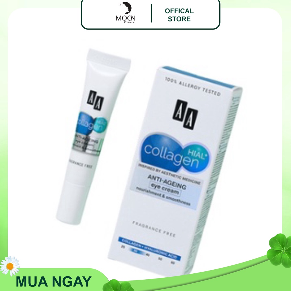 ⚡( Mỹ Phẩm Châu Âu ) Kem dưỡng mắt AA Collagen Hial+ của AA Cosmetics - Chính Hãng