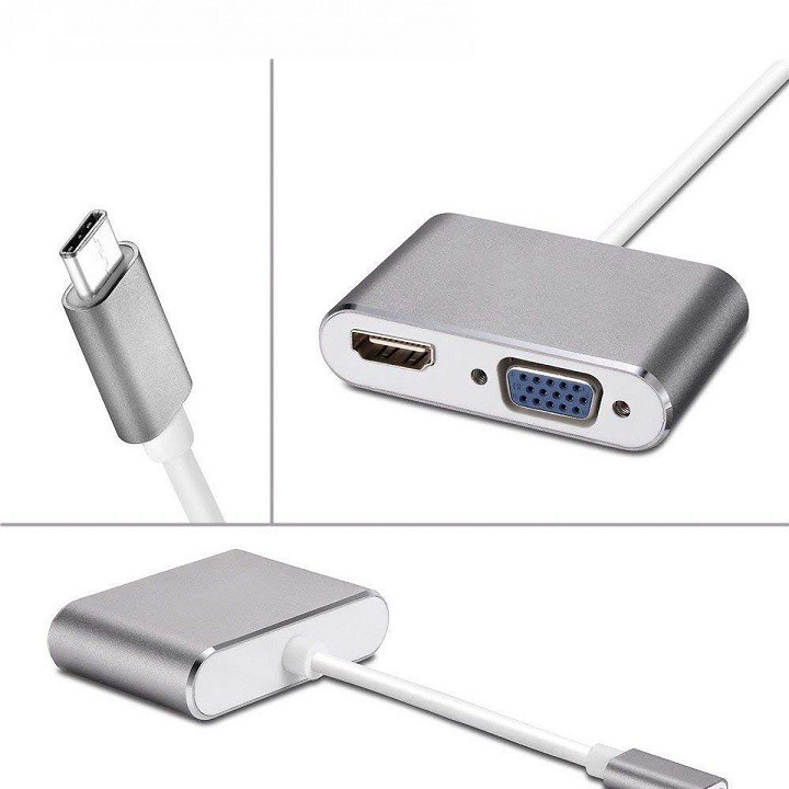 Cáp chuyển đổi USB Type C sang HDMI và VGA