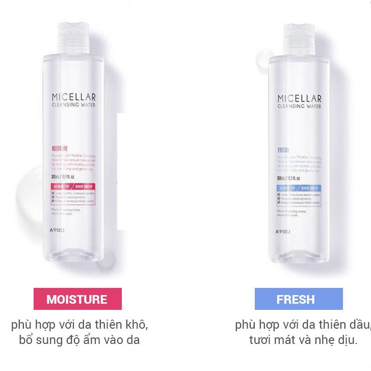 Nước Tẩy Trang APIEU Micellar Cleansing Water 330ml