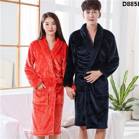 Áo Choàng Ngủ Dáng Dài Chất Lông Cừu Dày Dặn Thời Trang Thu Đông Cho Nam Và Nữ | BigBuy360 - bigbuy360.vn