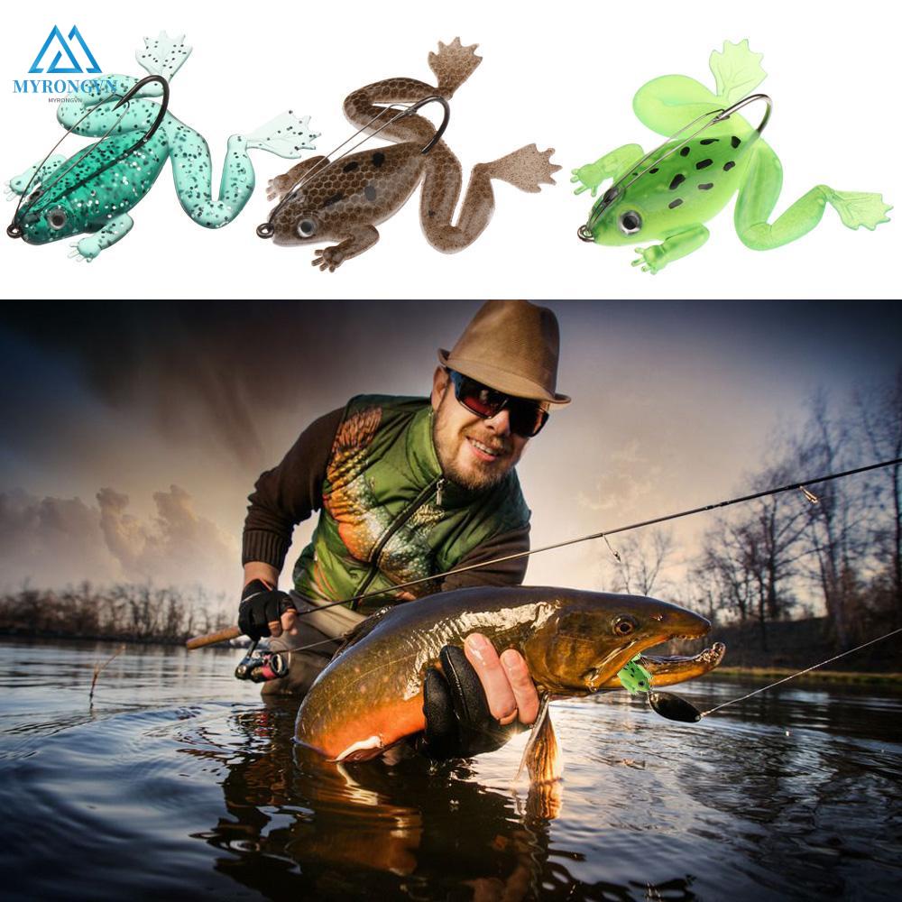 Mồi câu cá giả hình ếch bằng cao su mềm 5.2g/6cm