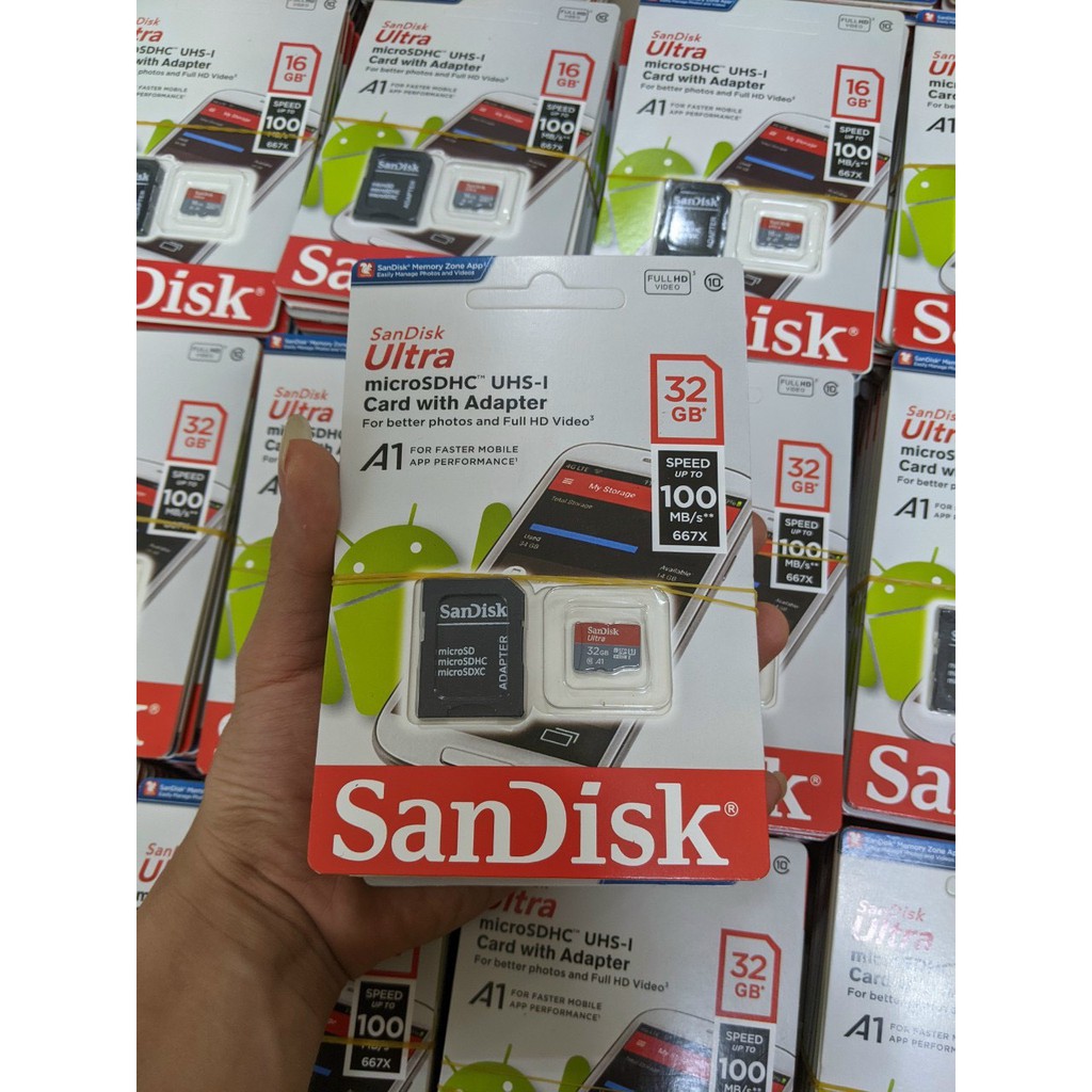 Thẻ nhớ Sandisk 64GB Class 10 667x100MB/s chuyên cho điện thoại,máy ảnh - Thẻ nhớ 64GB cho loa đài | BH 5 Năm 1 đổi 1