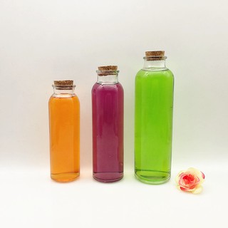 Chai Thủy Tinh 350ML Nắp Gỗ
