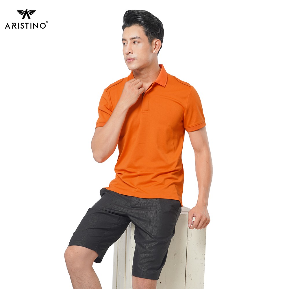 Tết🌺Sale Áo Polo Nam Aristino APS074S7 Sợi Cupro Cao cấp mềm mại thoáng mát vượt trội