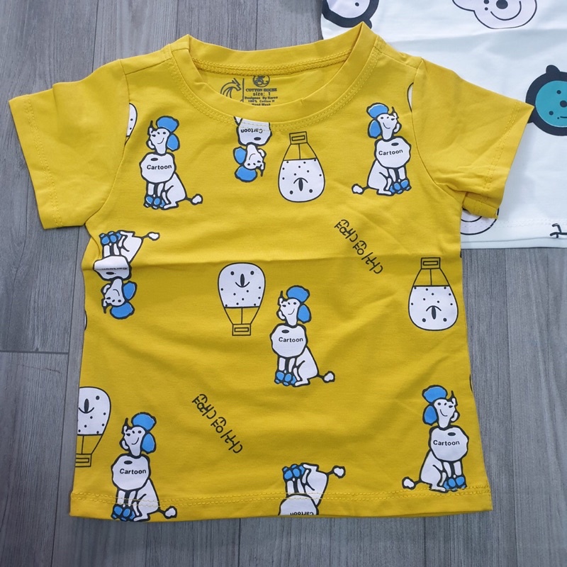 {6-20kg} Áo cộc tay bé trai loại đẹp 100% cotton mịn mát