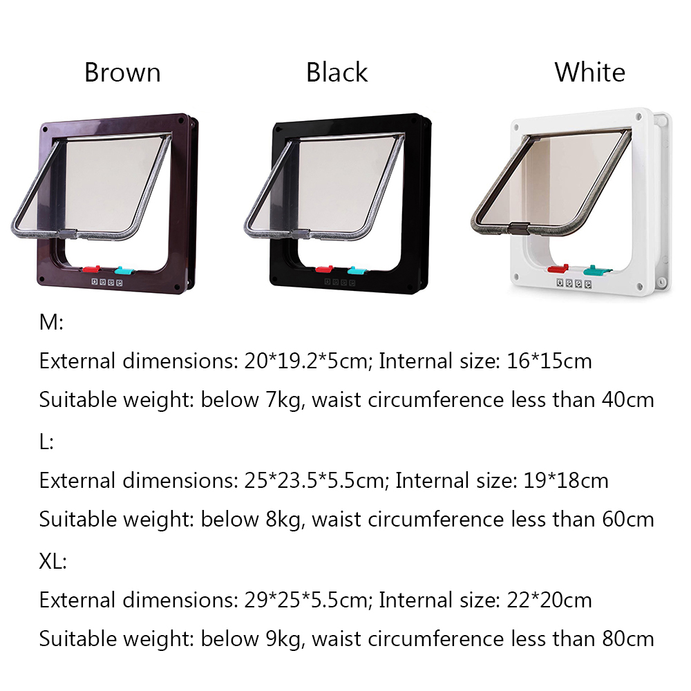 Cửa ra vào 4 kích cỡ cho thú cưng