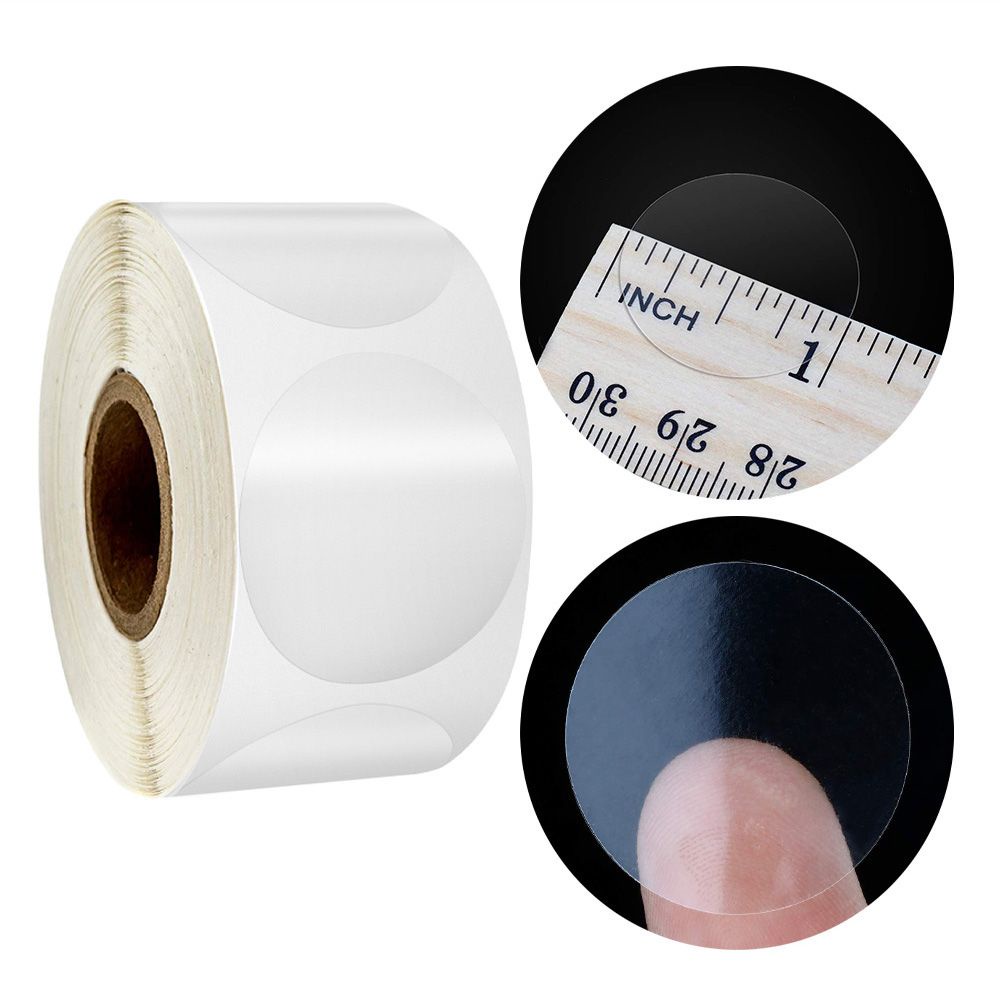 Nhãn Dán Hình Tròn Bằng PVC Trong Suốt Dùng Trang Trí Gói Quà DIY