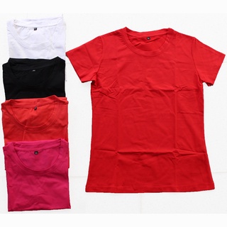 Áo thun nữ cổ tròn trơn Depstyle PT7 vải thun cotton 4 chiều mặc mát