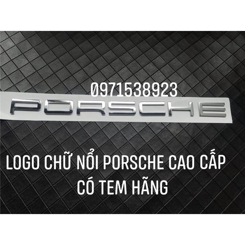 LOGO CHỮ NỔI PORSCHE 911 S GTS TURBO CAO CẤP CÓ TEM HÃNG
