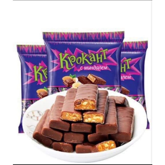 Kẹo Nga tím Krokant socola hạnh nhân 500g