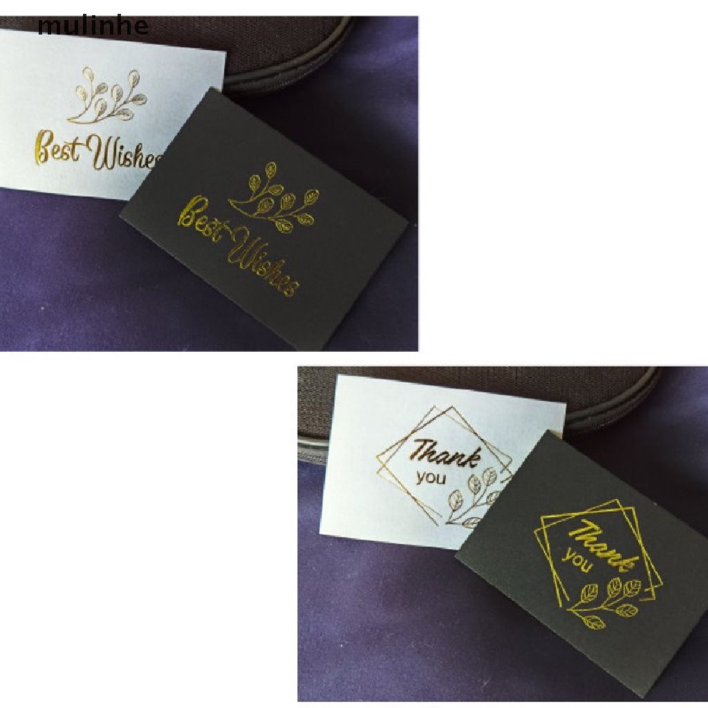 Set 50 Thiệp Chúc Mừng Sinh Nhật / Đám Cưới In Chữ Thank You Thẻ