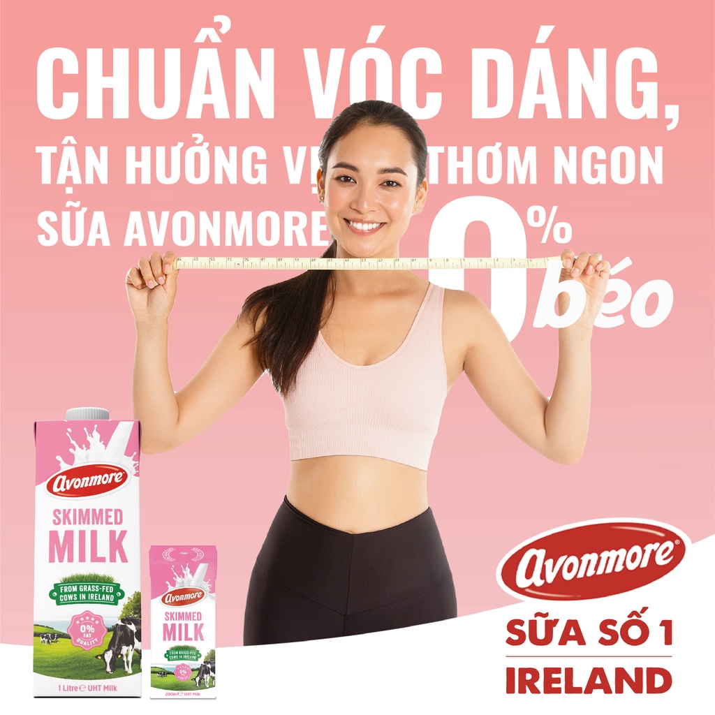 Sữa Tươi Tiệt Trùng Avonmore tách béo 1l - 1 hộp