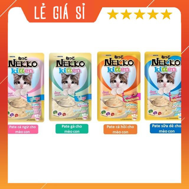 Thức Ăn Pate Cho Mèo NEKKO gói 70g - Thức ăn cho mèo giá sỉ