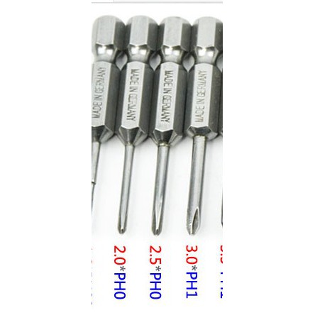 Đầu 2 cạnh: S2H1/4*100mm*5.0*PH1