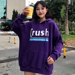 ÁO HOODIE NỈ OVERSIZE CRUSH