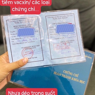VỎ BỌC SỔ TIÊM CHỦNG, SỔ KHÁM CHỮA BỆNH (KÍCH THƯỚC TỜ A4 GẬP ĐÔI)