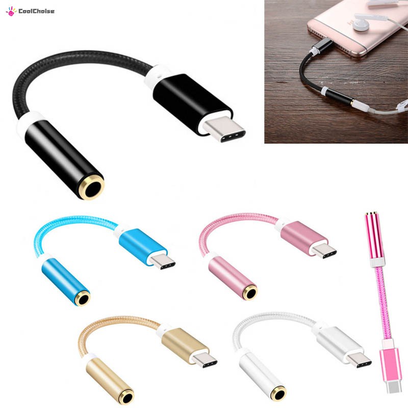 Cáp Chuyển Đổi Usb 3.1 Type C Sang 3.5mm Aux Audio Female Jack Female Jack Cho Letv 2 2pro Max2