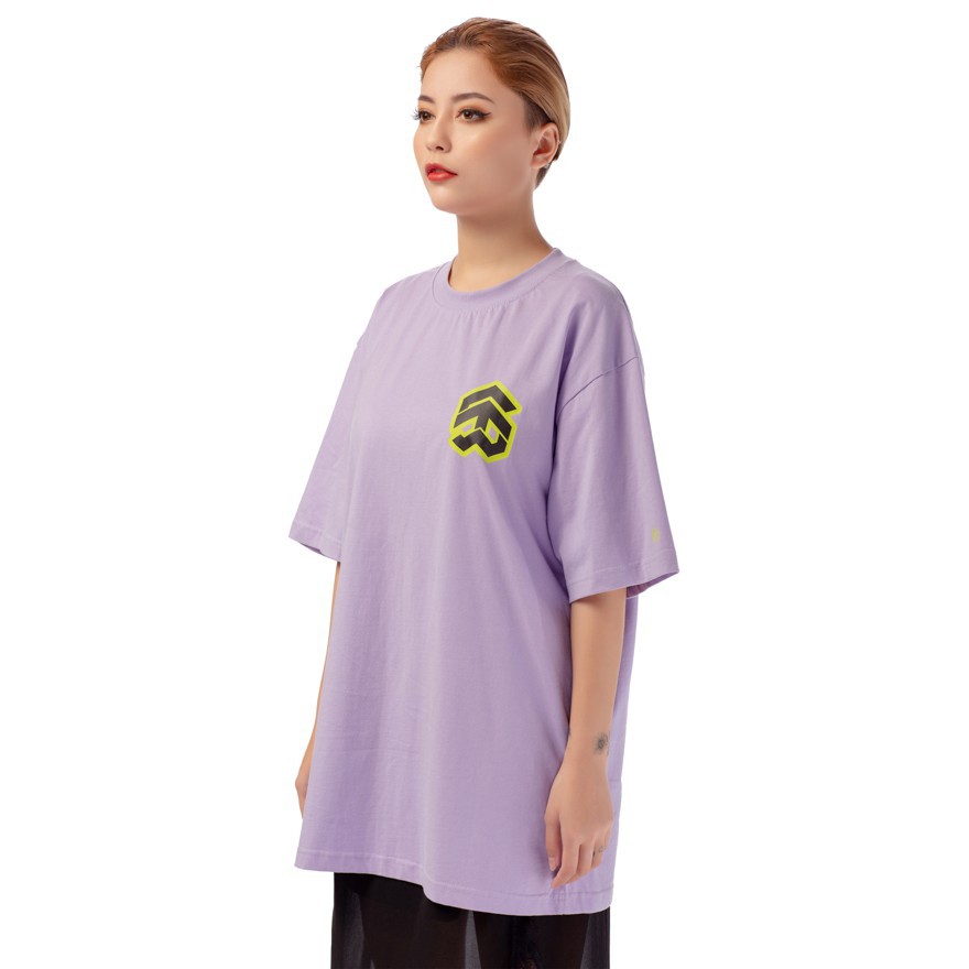 5THEWAY® /stroke/ BIG LOGO NEW TEE™ in PASTEL LILAC aka Áo Thun Màu Tím Tay Ngắn.