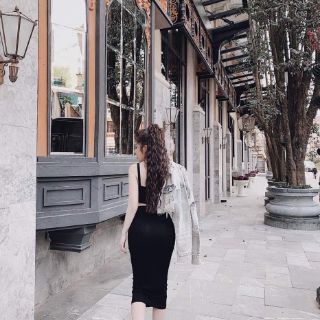Sét áo croptop chân váy bút chì