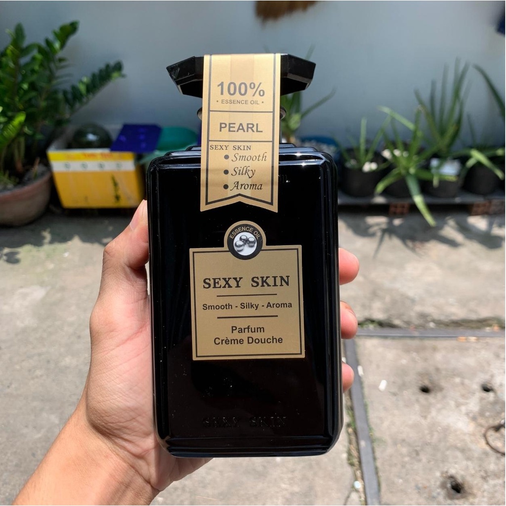 Sữa tắm hương nước hoa Pháp Sexy Skin quyến rũ 600ml, sữa tắm tinh dầu thơm