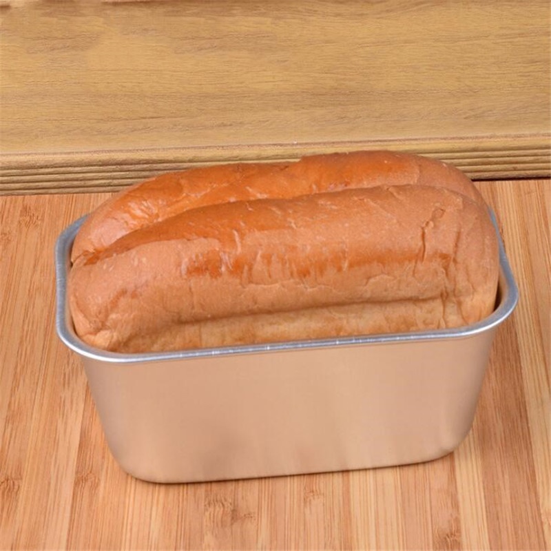 Chảo Nướng Bánh Hình Chữ Nhật Bằng Thiếc Chống Dính A02- 12 * 7 * 3 cm