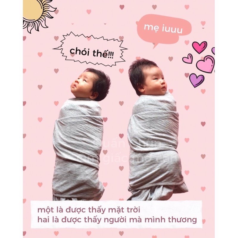 Quấn Chũn CoCoon Thần Thánh Giúp Bé Ngủ Sâu Giấc Chống Giật Mình