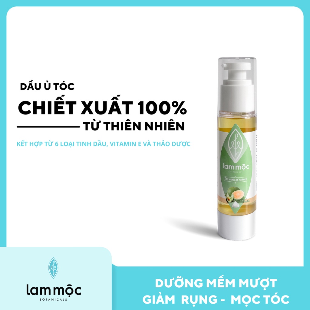 Lam Mộc - Dầu ủ kích mọc tóc 50ml