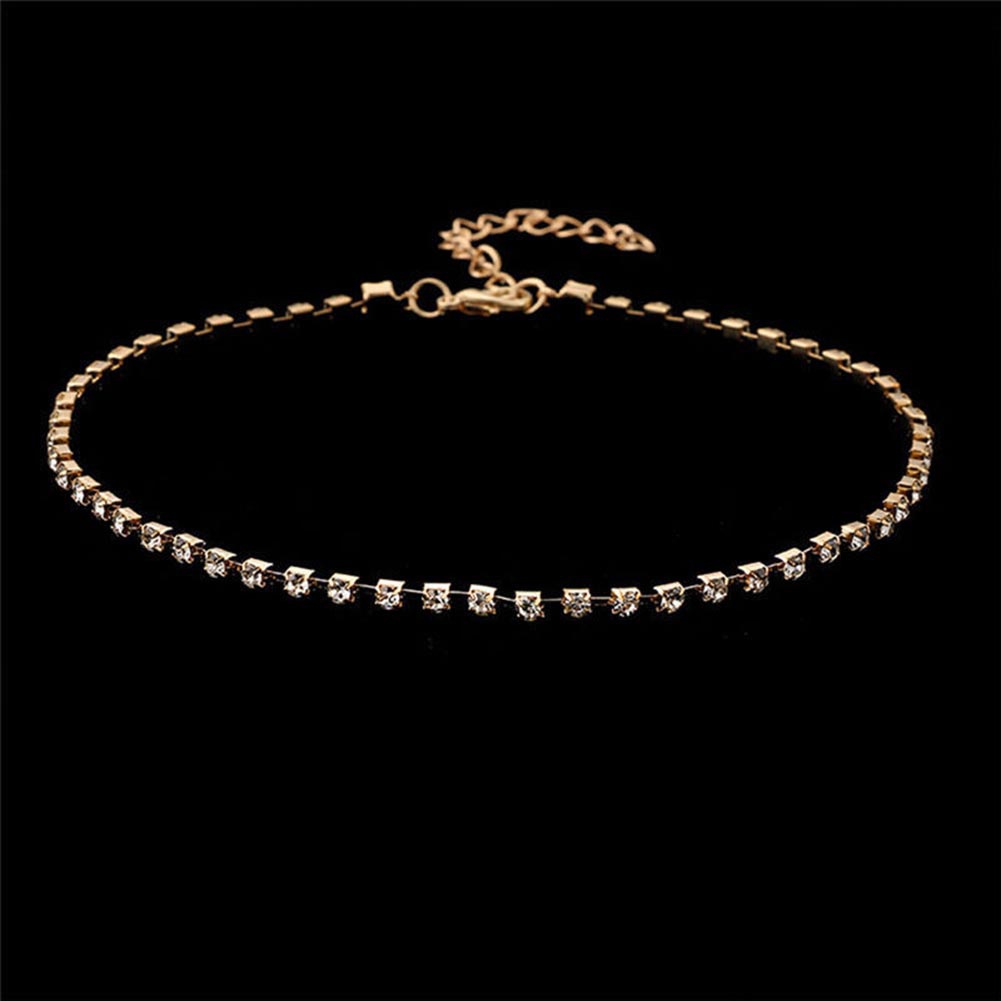 Vòng Cổ Choker Đính Đá Lấp Lánh Thời Trang Cho Nữ