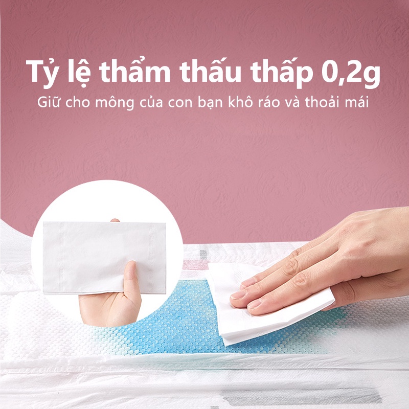 [Einmilk.ân ninh] Tã siêu mỏng xanh dương 0,2 cm dành cho bé Thoáng khí thấm hút cao Baby Diapers DIA230