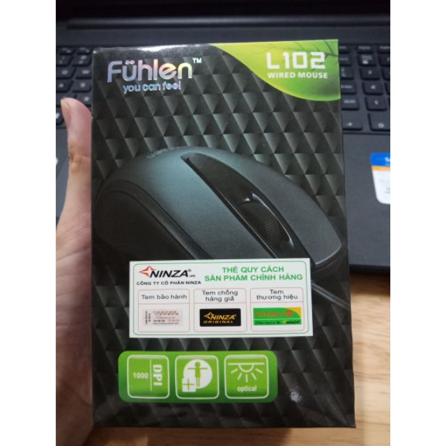 Chuột Fuhlen L102 Optical Black Usb