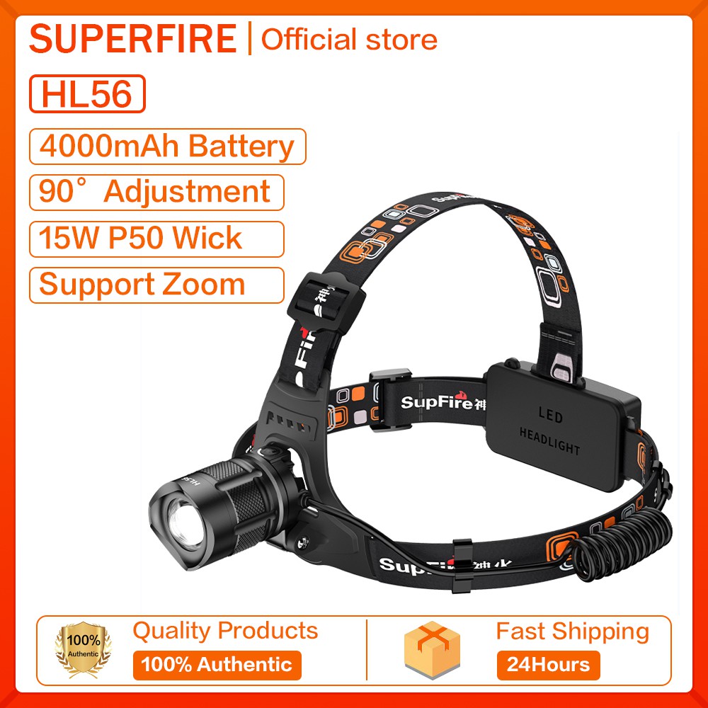 Đèn LED mini cầm tay Supfire HL56 / HL58 độ sáng cao 450LM dùng hỗ trợ chữa cháy / sử dụng ngoài trời | BigBuy360 - bigbuy360.vn