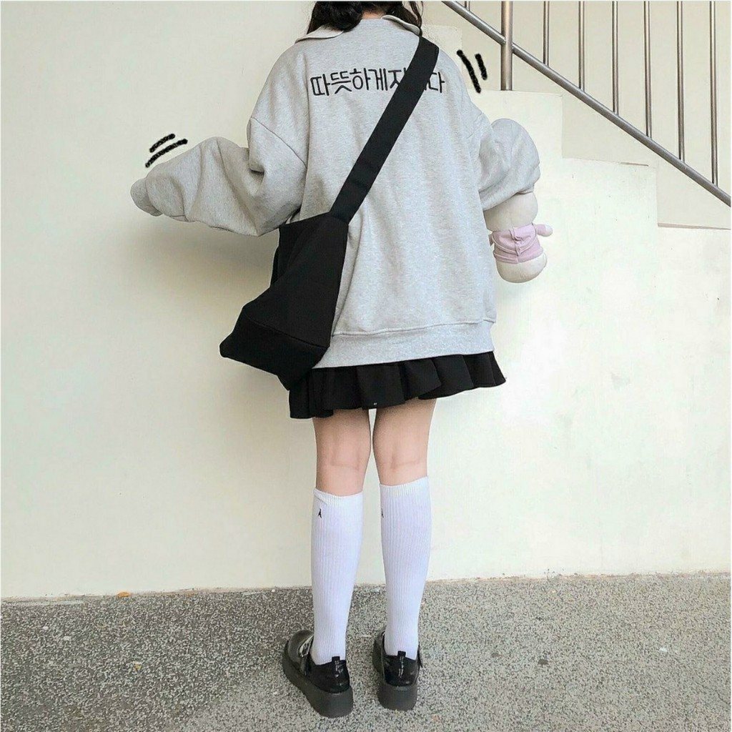 Áo hoodie, áo khoác thun nỉ NGOẠI CADIGAN THÊU TIM from rộng dài mềm mịn thoáng mát | BigBuy360 - bigbuy360.vn