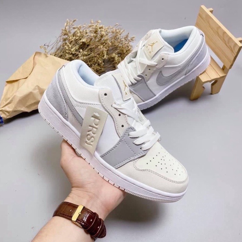 [FREE SHIP] giày thể thao nam,nữ jd cổ thấp xám trắng siêu hót hè 2021