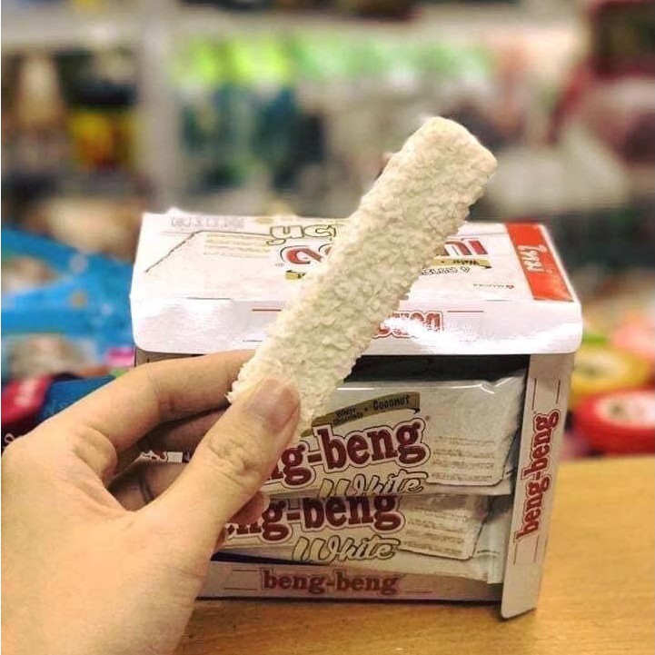 Bánh Beng Beng Chocolate Thái Lan - Bánh xốp nhân kem phủ socola Beng Beng Hộp 12 thanh