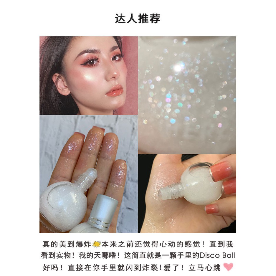 Nhũ bắt sáng lỏng dạng lăn highlight Herlove E216