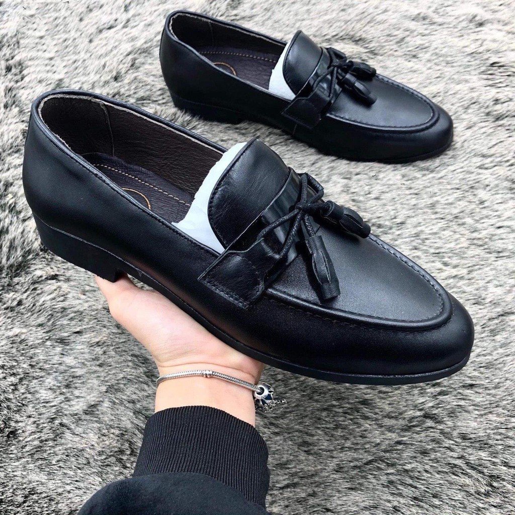 Giày Lười Nam Da Bò Cao Cấp, Cao 3cm,Bảo hành 12 Tháng .
