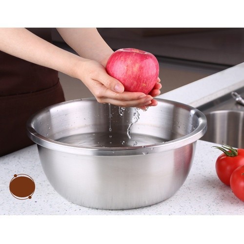 [LOẠI DÀY] Thau Inox Nhiều Size Làm bằng loại Inox Cao Cấp - Thành Dày - Tiện lợi